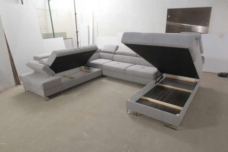 Ecksofa GALAXY MAX I Ecksofa mit Schlaffunktion und Bettkasten