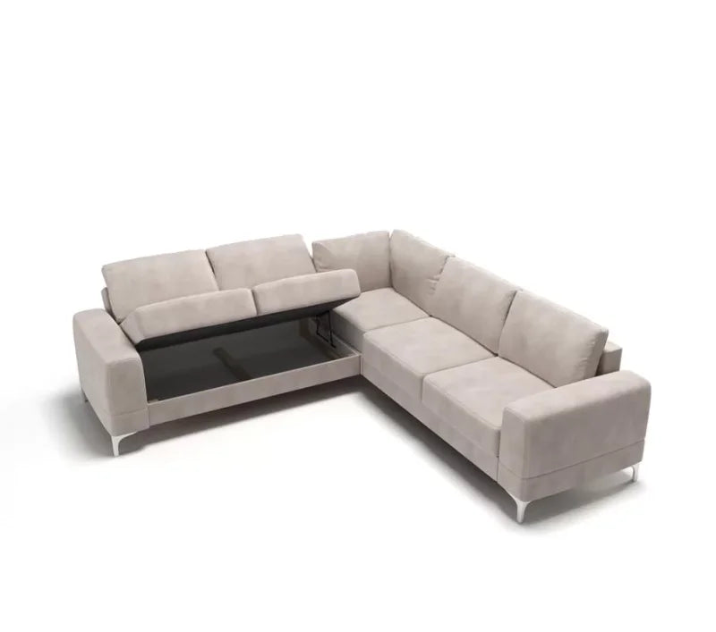 Ecksofa Leder ARIA MAX Bettkasten