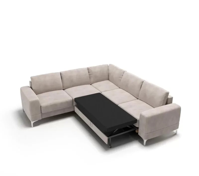Ecksofa Leder ARIA MAX Schlaffunktion