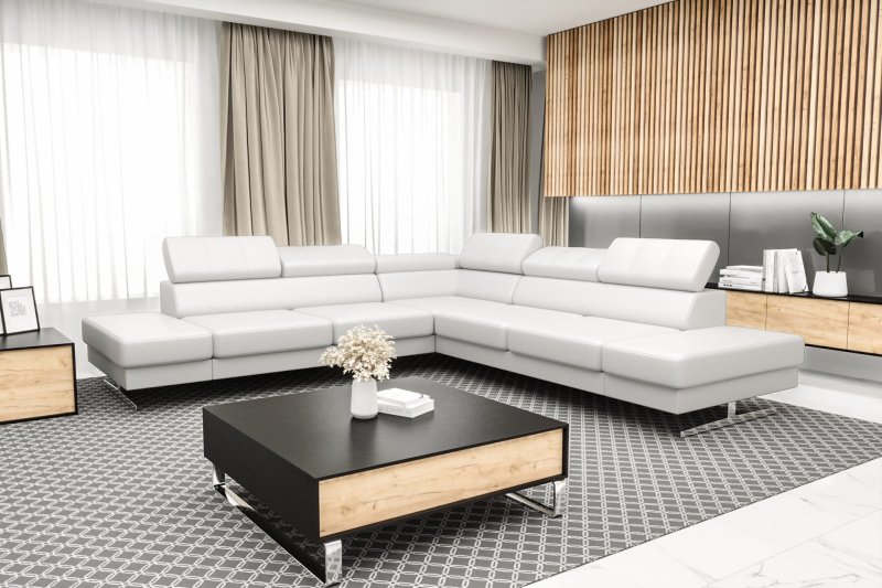 Ecksofa EMPORIO MAX Weiß