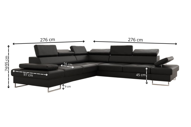 GALAXY MAX Ecksofa 280x280 cm