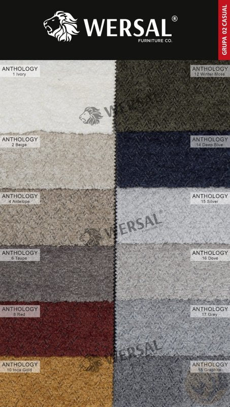 Ecksofa PLAZA L mit elektrische Sitzverstellung Boucle (Anthology) Farbe
