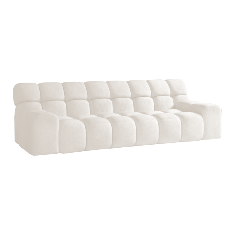Campile BigSofa WERSAL elektrisch verstellbare Sitztiefe 288 cm - Eden 1 Ivory