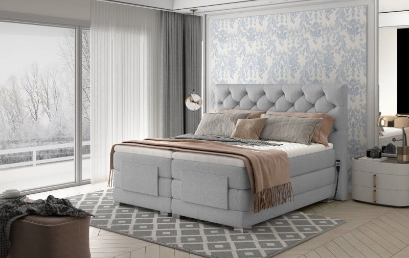 Boxspringbett COLEEN Hotelbett elektrisch kontinentales Bett