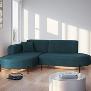 Parma Studio Hills – Ecksofa L-Form, Metallfüße, HR-Schaum & hoher Komfort - Dunkelblau (Noel 16)