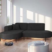 Parma Studio Hills – Ecksofa L-Form, Metallfüße, HR-Schaum & hoher Komfort - Graphit (Noel 25)