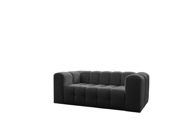Baloo Sofa 2-Sitzer 200 cm - Anthrazit, Stoff Moly 97