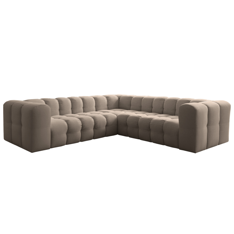 BALOO Corner Ecksofa 270x270 cm – modernes Design & Komfort mit hochwertiger HR-Schaumstoff-Polsterung - Taupe (Tiffany 29).png