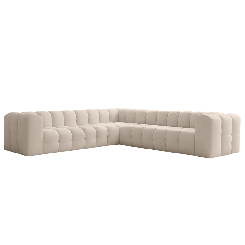 Ecksofa BALOO CORNER 300x300 cm – Komfort mit HR-Schaum und Wellenfedern - Beige (Tiffany 02)