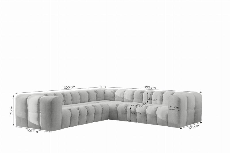 Baloo Ecksofa 300x300 cm Maße