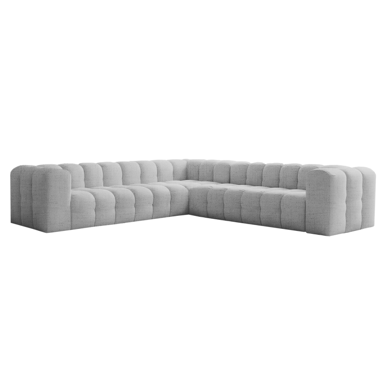 Ecksofa BALOO CORNER 300x300 cm – Komfort mit HR-Schaum und Wellenfedern - Hellgrau, Stoff Moly 70.png