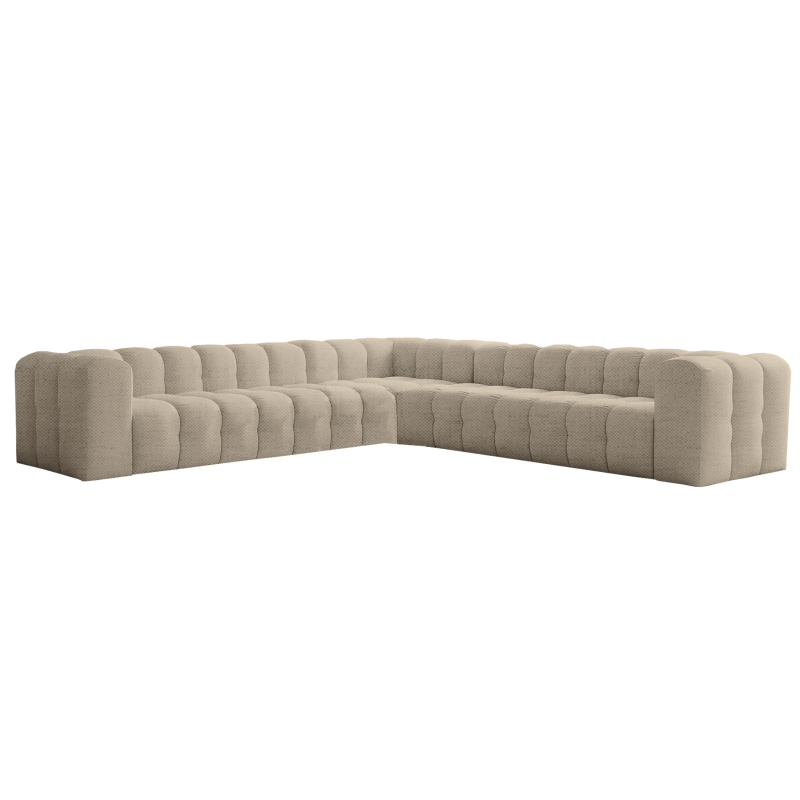 Ecksofa BALOO CORNER 330x330 cm – Komfort mit HR-Schaum und Wellenfedern - Beige, Stoff Moly 11 .png