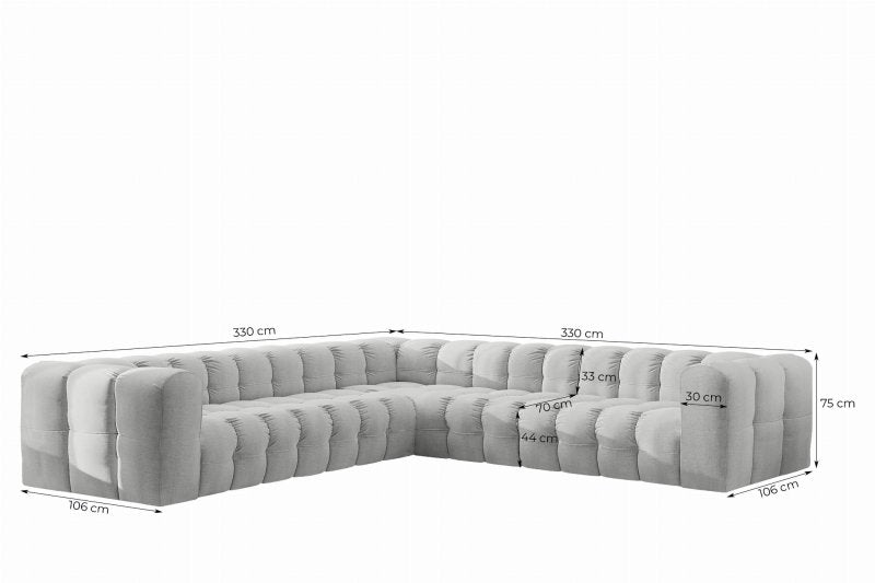 Baloo Ecksofa 330x330 cm Maße