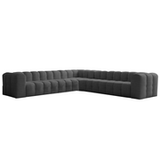 Ecksofa BALOO CORNER  330x330 cm – Komfort mit HR-Schaum und Wellenfedern - Anthrazit, Stoff Moly 97