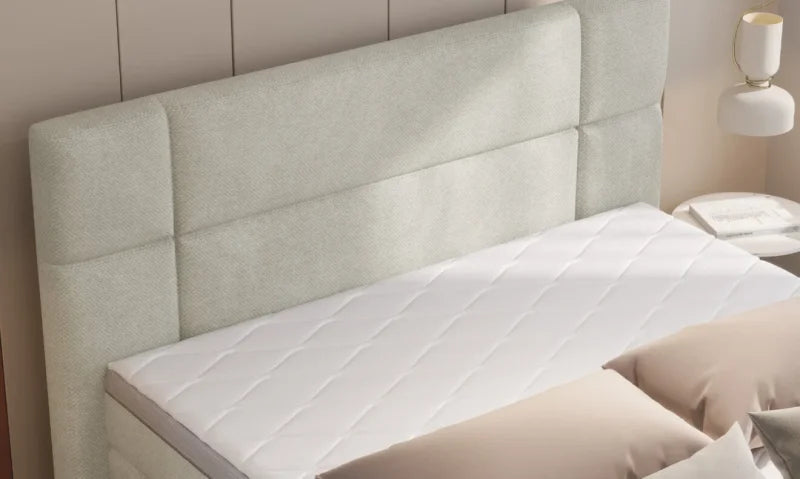 Boxspringbett PALACE mit 7-Zonen-Taschenfederkern & Bettkasten – modernes Polsterbett