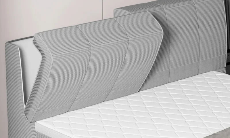 Dilma Boxspringbett mit Bettkasten – Komfortbett mit 7-Zonen-Taschenfederkern und Bonell-Matratze