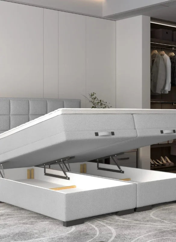 SEMENO Boxspringbett mit 7-Zonen Taschenfederkernmatratze Detail