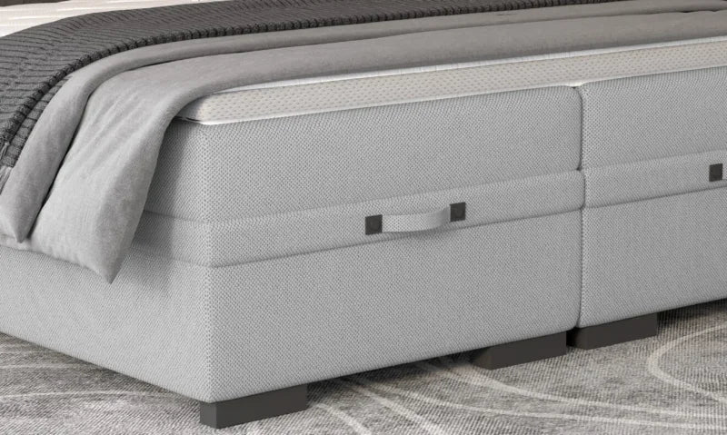SEMENO Boxspringbett mit 7-Zonen Taschenfederkernmatratze Detail