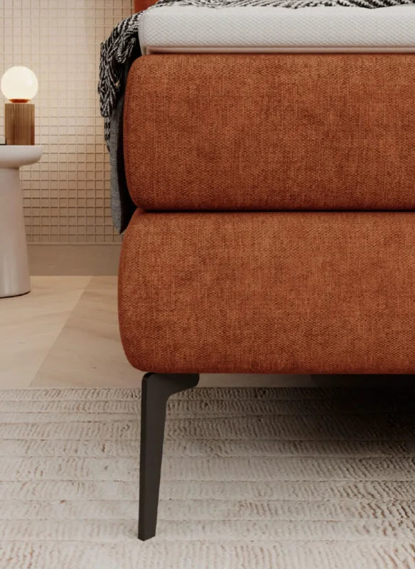 Boxspringbett BARI – elegantes Designerbett mit Bonell- und 7-Zonen-Taschenfederkernsystem, Detail