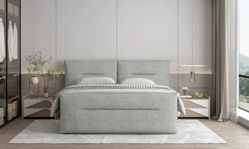 Boxspringbett Elma – elegantes Design, doppelter Komfort & Stauraum