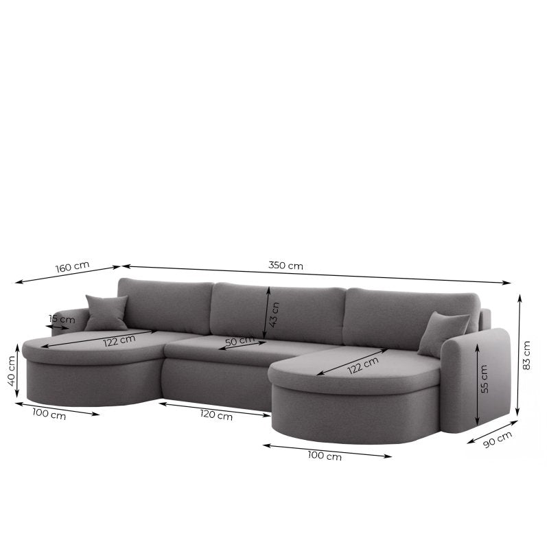 Verona U Ecksofa Maße