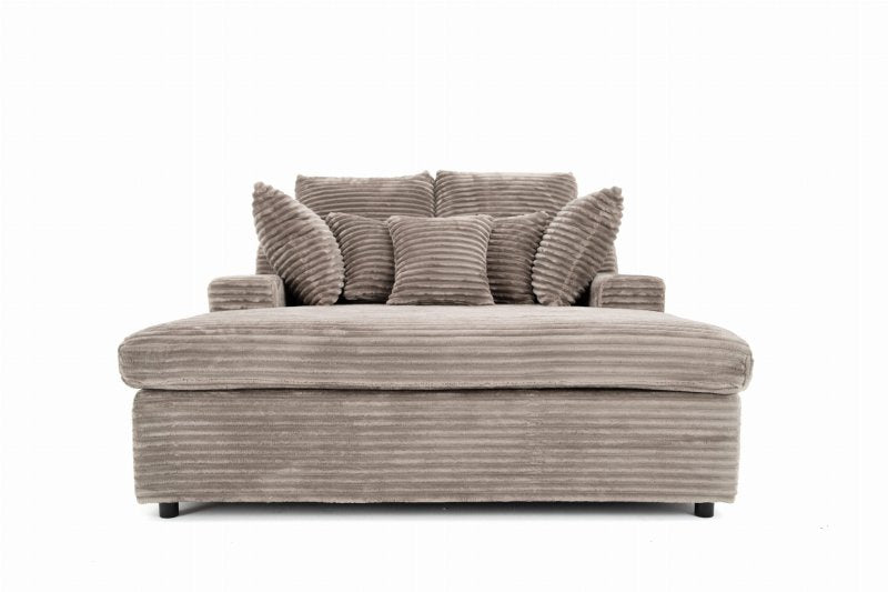 LAZY ONE Chaiselongue im modernen Cord-Look Detail