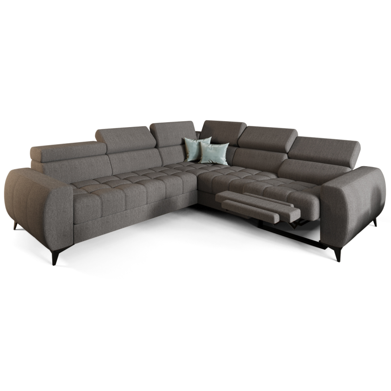 Porto II Relax Ecksofa mit elektrischer Relaxfunktion, Schlaffunktion & Stoff Gemma 85 - Grau.png