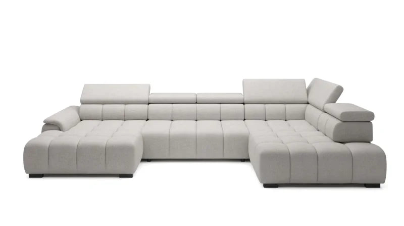Ecksofa ALVIN XL mit elektrischer Sitztiefenverstellung und Relax-Kopfstützen