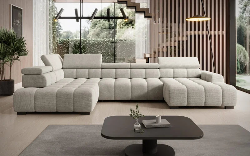 BULL XL Ecksofa – große Wohnlandschaft mit elektrischer Sitztiefenverstellung
