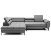 DENVER L Ecksofa mit Schlaffunktion &amp; Bettkasten – Relaxfunktion, verstellbare Kopfstützen, 288 cm