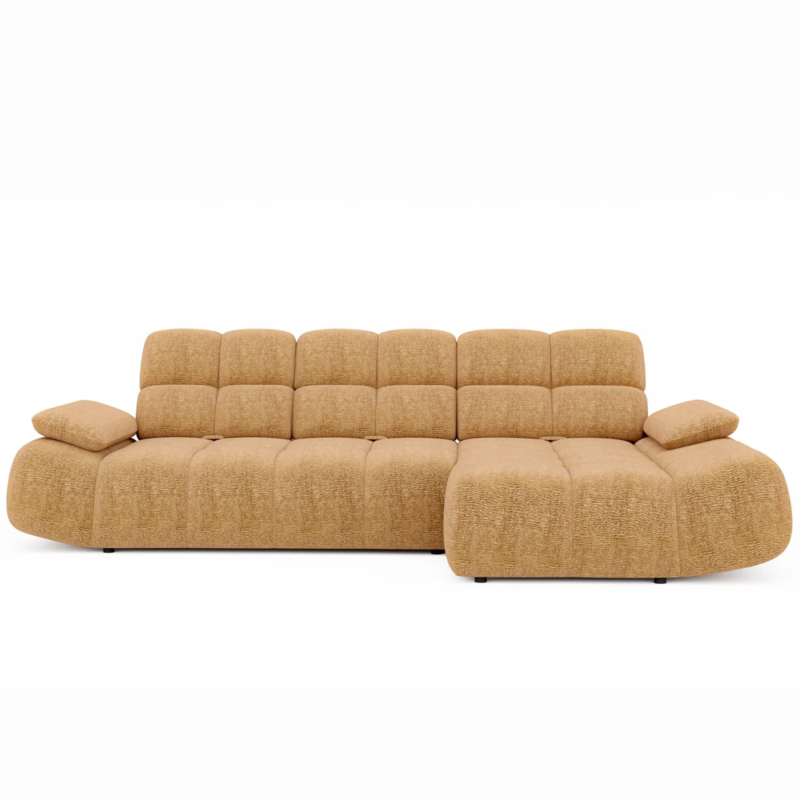 Ecksofa Gamba S mit Elektrische Relaxfunktion, Sitztiefenverstellung & Komfort - Stoff Dress Me 25