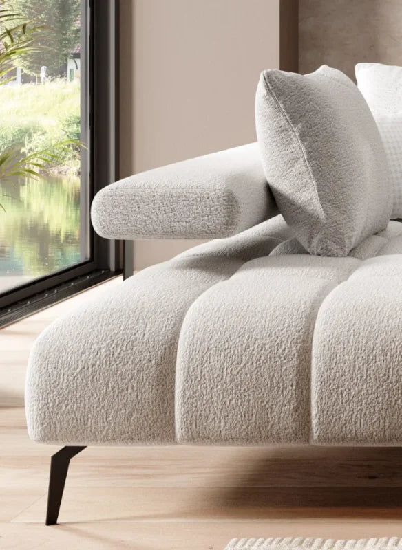 MAGNETIC L Ecksofa mit Schlaffunktion & elektrischer Sitztiefenverstellung – modernes Design & Komfort