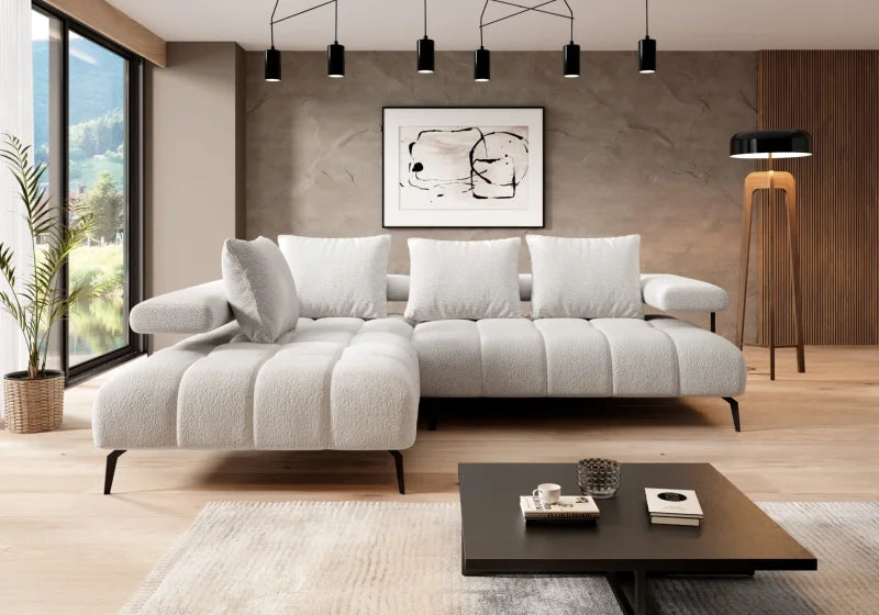 MAGNETIC L Ecksofa mit Schlaffunktion & elektrischer Sitztiefenverstellung – modernes Design & Komfort