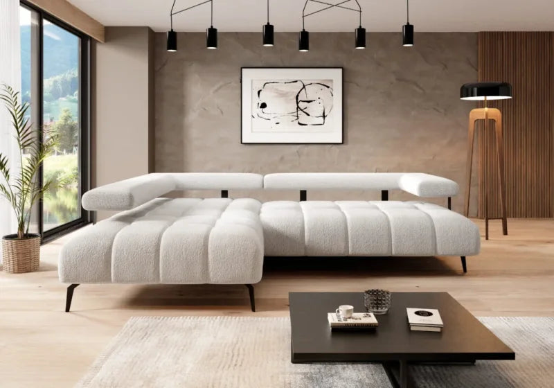 MAGNETIC L Ecksofa mit Schlaffunktion & elektrischer Sitztiefenverstellung – modernes Design & Komfort