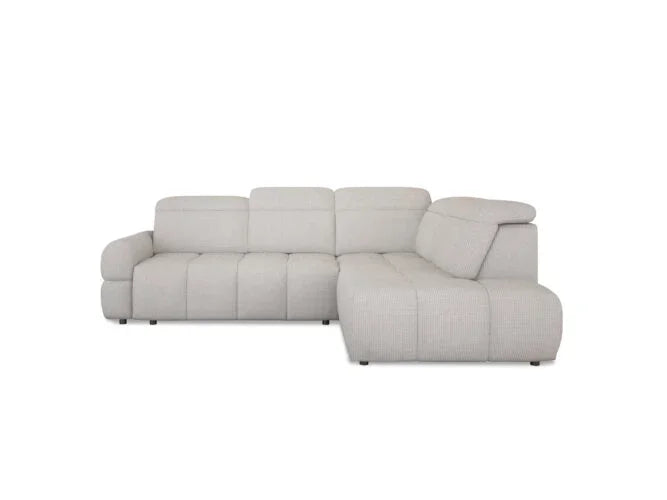 MATEO L – Ecksofa mit Schlaffunktion und Relax, Aufbewahrungsbox, verstellbare Kopfstützen