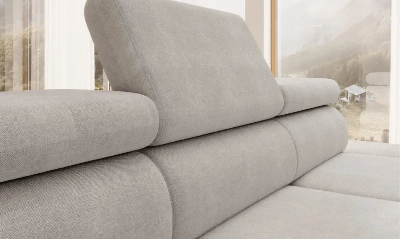 OTIS L Ecksofa mit Schlaffunktion und Bettkasten – modernes Design & Komfort 358x223 cm