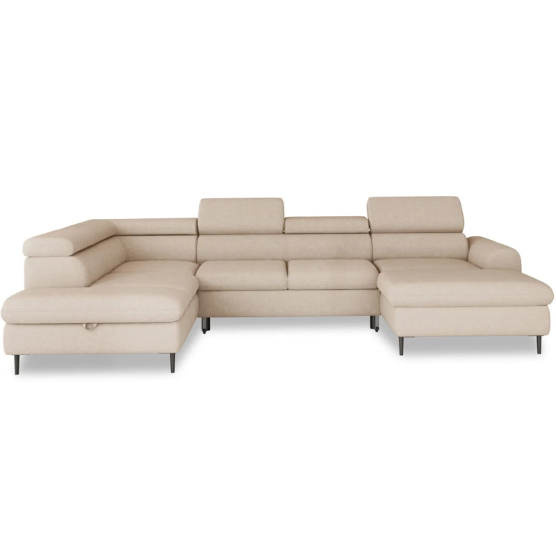 RAYO XL – funktionales Ecksofa mit Delfin-Schlaffunktion, geräumigem Bettkasten und verstellbaren Kopfstützen - Beige.png