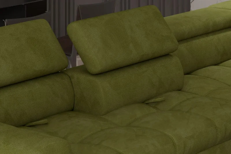 Ecksofa VOSS L mit Schlaffunktion, Stauraum & verstellbaren Kopfstützen – komfortabel, modern und flexibel für Ihr Wohnzimmer