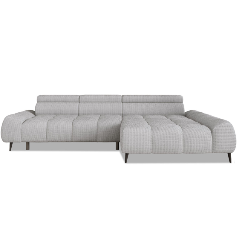 Ecksofa SANTO S – Elektrischer Sitzauszug, Verstellbare Kopfstützen, Stoff Artico 20 .png