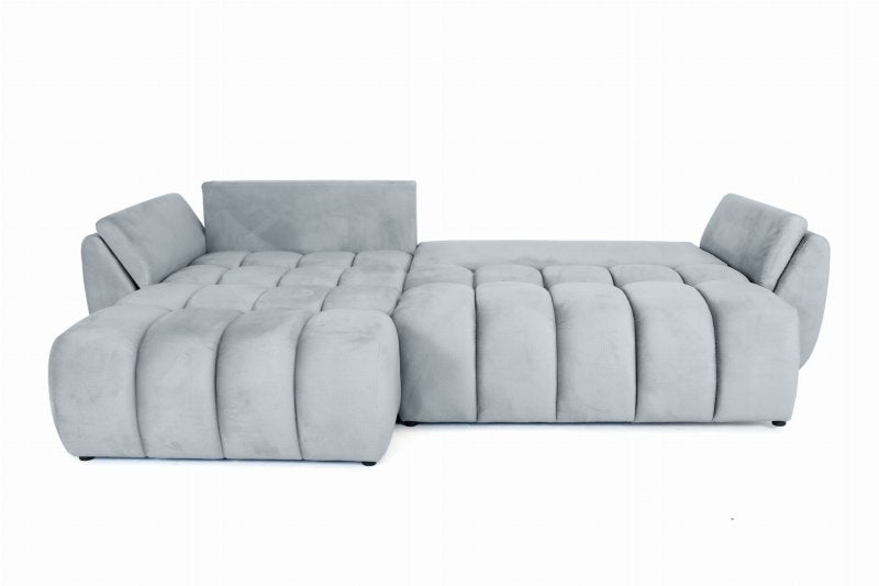Ecksofa Oti mit Schlaffunktion und Bettkasten - Monolith 84