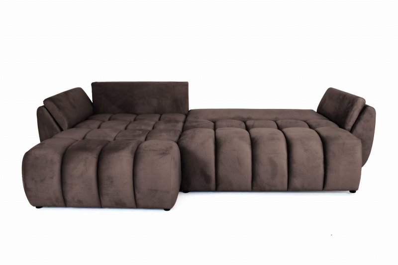 Ecksofa OTI mit Schlaffunktion und Bettkasten - Monolith 15