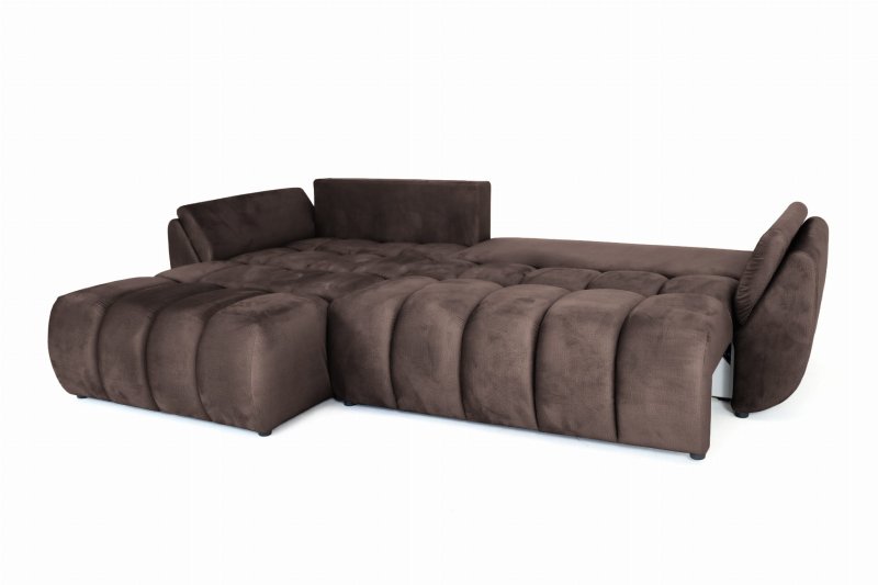 Ecksofa OTI mit Schlaffunktion und Bettkasten - Monolith 15
