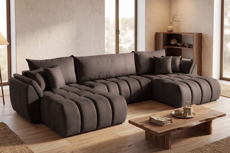 Ecksofa OTI U mit Schlaffunktion und Bettkasten