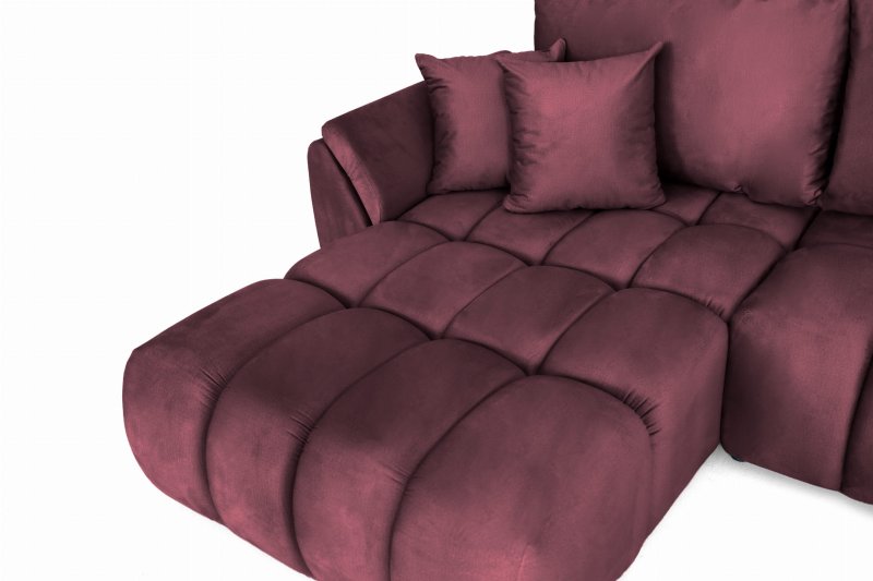 Ecksofa OTI U mit Schlaffunktion und Bettkasten - Monolith 69