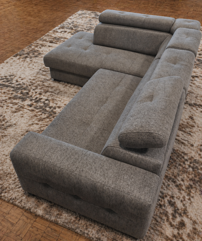 Ecksofa mit Schlaffunktion und Bettkasten - Ecksofa Margo I