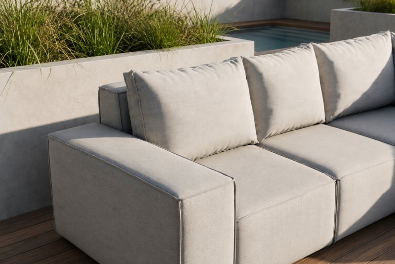 Ecksofa GARTEN Gartenmöbel Terrasse wasserdicht OUTDOOR