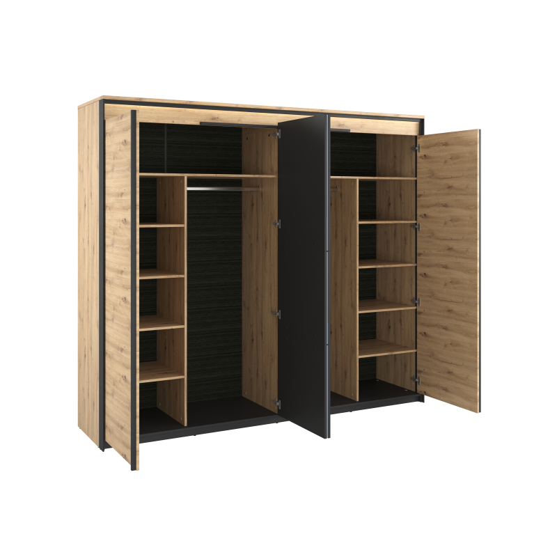 Kleiderschrank QUANT 5 3xTüren