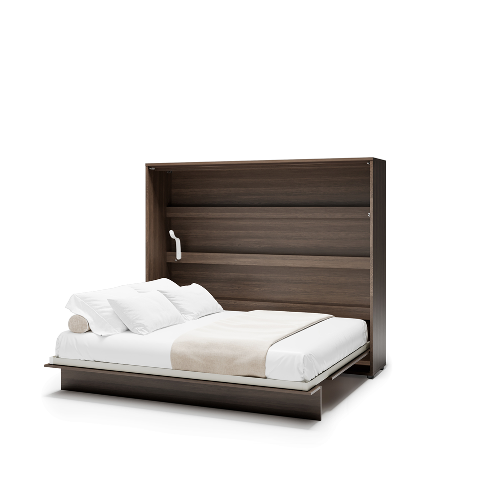 Wandklappbett 160x200 Horizontal Schrankbett Lenart BED CONCEPT Dunin-Eiche BC-14