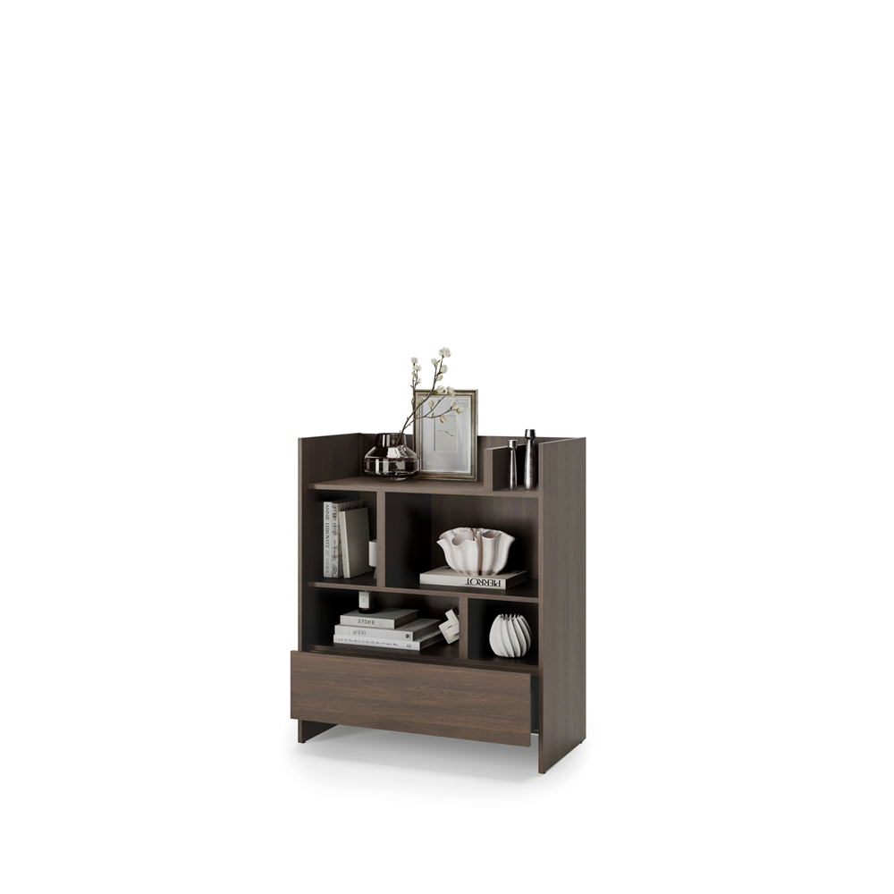 Kleines Bücherregal für Schrankbett Lenart BED CONCEPT BC-25 Dunin-Eiche 92/108 cm