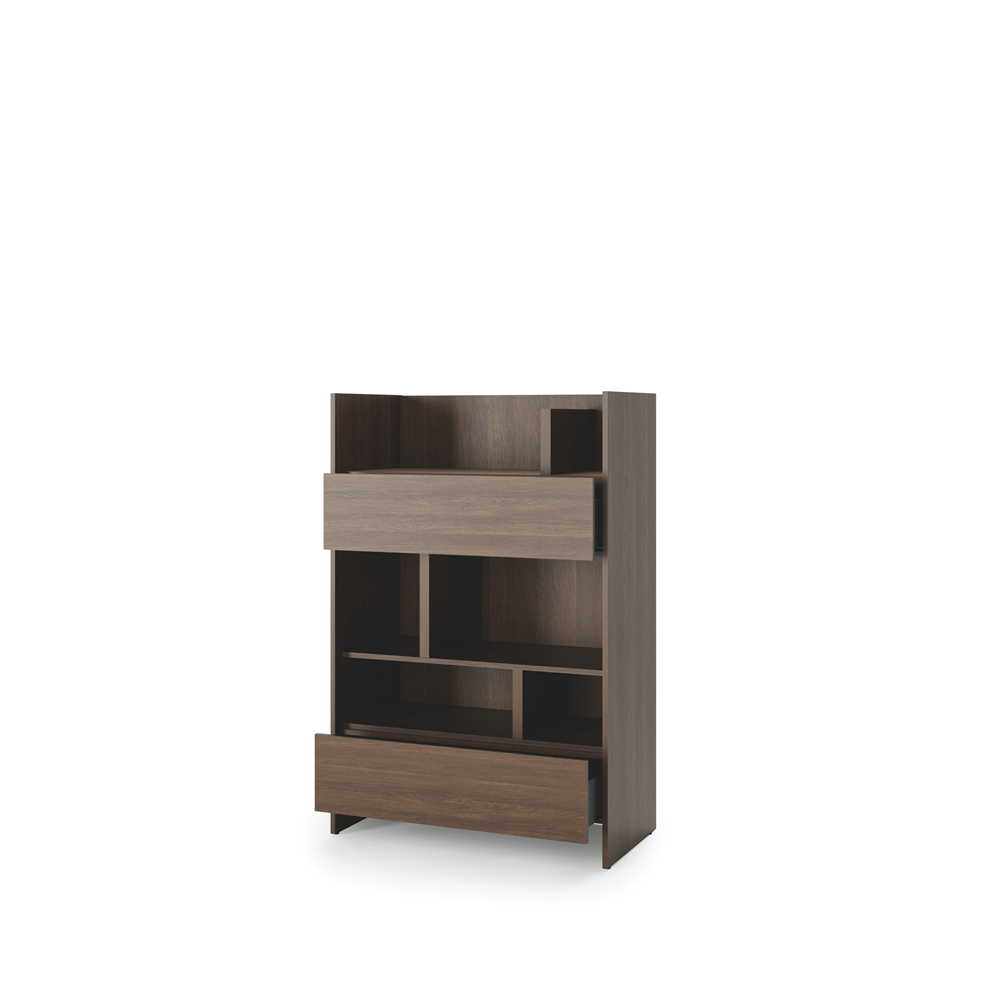 Kleines Bücherregal für Schrankbett Lenart BED CONCEPT BC-26 Dunin-Eiche 92/138 cm